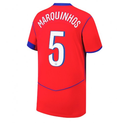 Stroje piłkarskie Paris Saint-Germain Marquinhos #5 Koszulka Trzeciej 2025-26 Krótki Rękaw